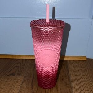 NWT Starbucks Pink Ombré  2022 Holiday Studded Tumbler 24oz